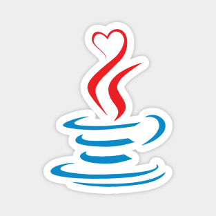 Love Coffe Java Programming Funny Design Magnet