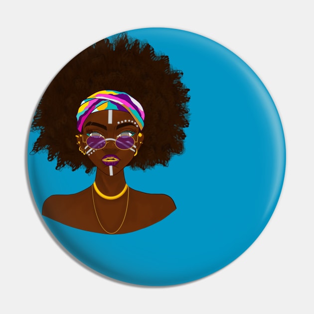 Black Womaning Pin by Visions_live