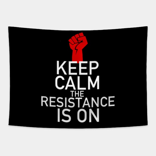 Keep Calm Resist Trump For Resistance Tapestry by lam-san-dan