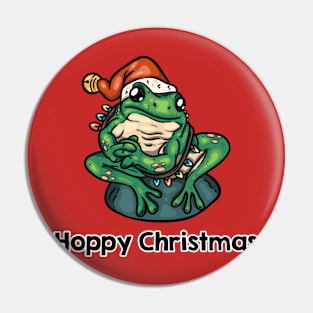 Christmas Frog Graphic Pin