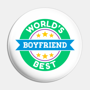 World's Best Boyfriend Pin