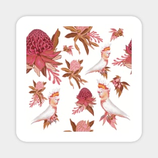 Australian Native Birds and Flowers Magnet