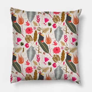 Jungle design, jungle illustration. Bring the rainforest into your home. Pillow