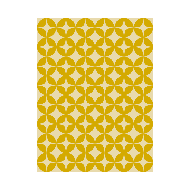 Modernism Pattern in Mustard Yellow by ApricotBirch