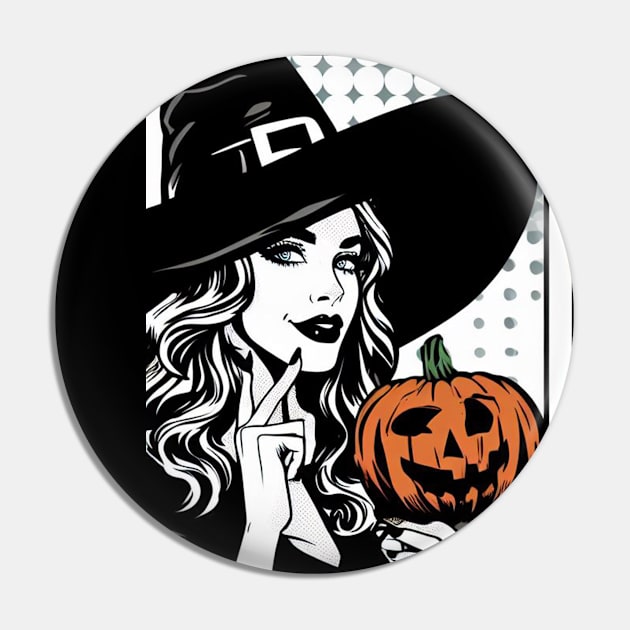 Witch Halloween Pin by Goth_ink