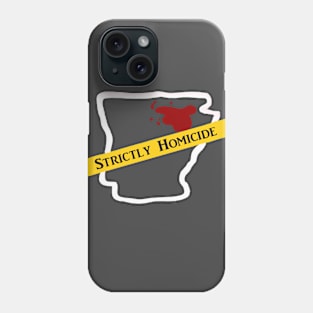 Strictly Homicide Logo White Outline Phone Case