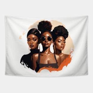 Melanin Drippin' Sistas Tapestry