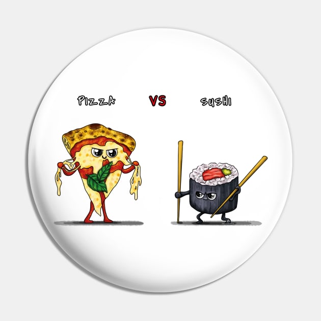 Arabella-Pizza VS Sushi Pin by  @a.r.a.b.e.l.l.a_