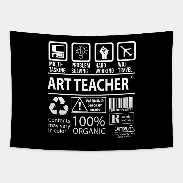 Art Teacher T Shirt - The Hardest Part Gift 2 Item Tee Tapestry by candicekeely6155