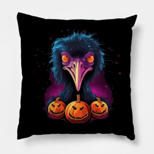 Ostrich Halloween Pillow