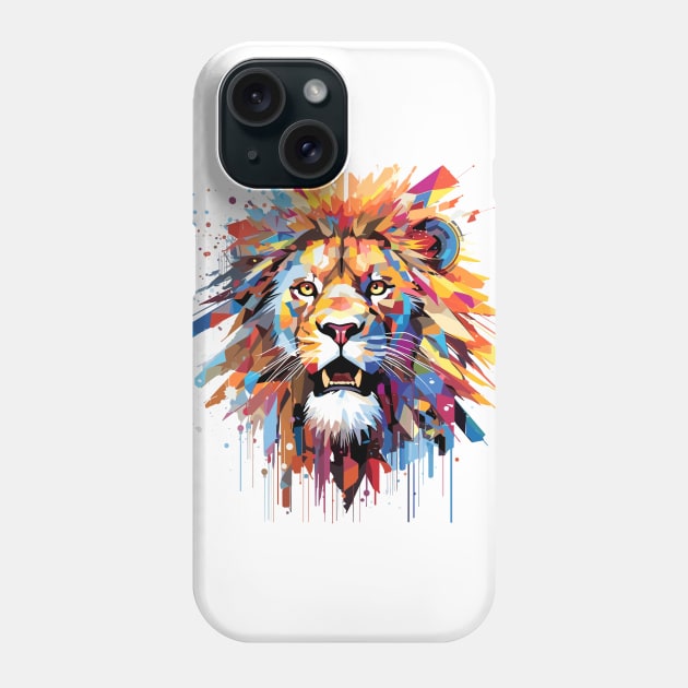 Lion Animal Freedom World Wildlife Wonder Abstract Phone Case by Cubebox