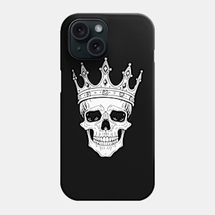 skull with a crown Phone Case