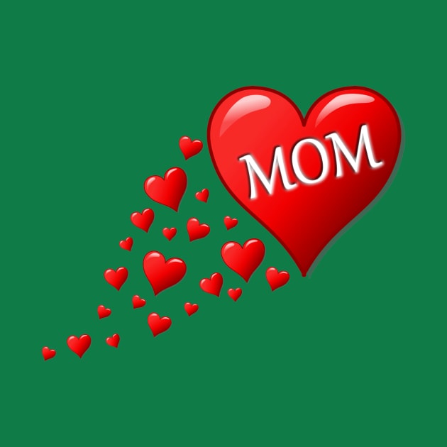 Mom Love Hearts by Humoratologist