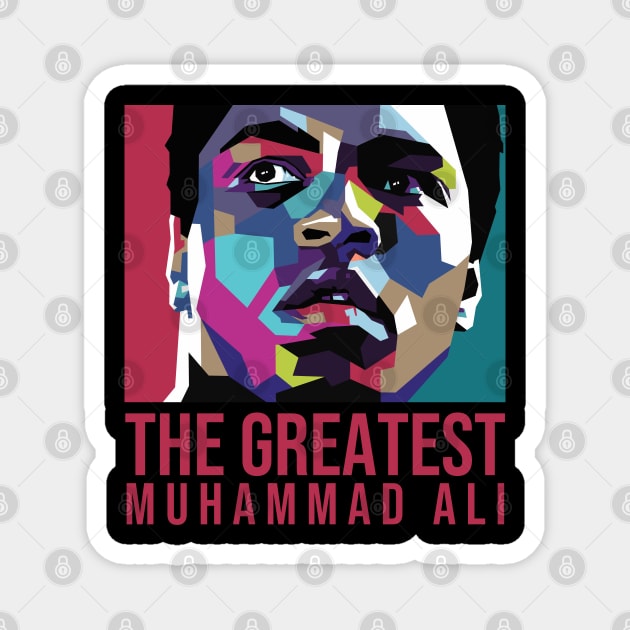 The Greatest Muhammad Ali in WPAP Magnet by mursyidinejad