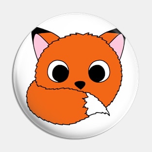 Fox Puff Pin