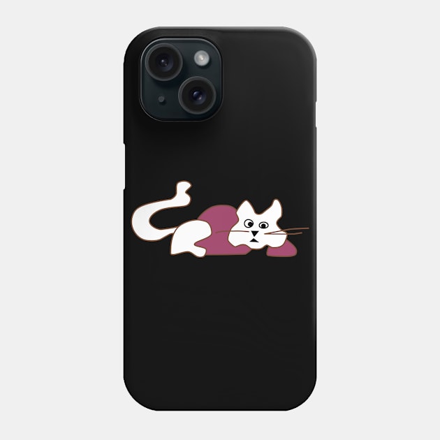 Liegende Katze Phone Case by Guth