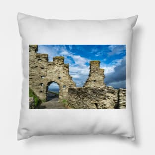 Ruins of Tintagel Castle #1,Cornwall, UK Pillow