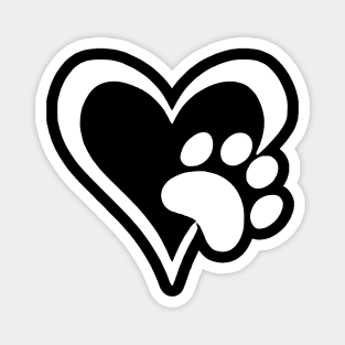 Dog Heart Dog Paw Dog Mom Dog Mama Magnet