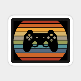 Video Game Mask for Gamer in Retro Colors Magnet