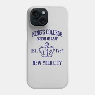 HAMILTON BROADWAY MUSICAL King's College School of Law Est. 1754 Greatest City in the World Phone Case