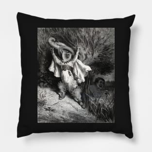 Puss In Boots - Gustave Dore Pillow