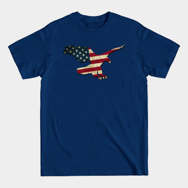 Discover America Flag Eagle - United States Of America - T-Shirt