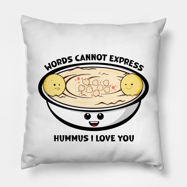 Time For Hummus Pillow by Art by Nabes