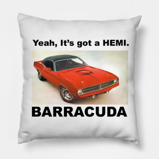 Barracuda Hemi 1970 Pillow