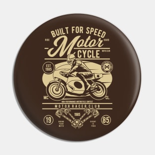 Built for Speed: Retro Moto Club Pin