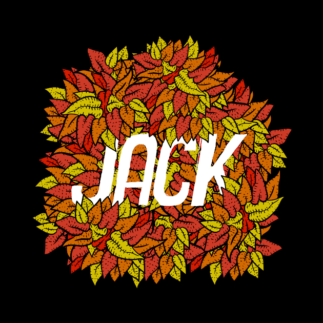 Jack, name with tree leaves. by JJadx