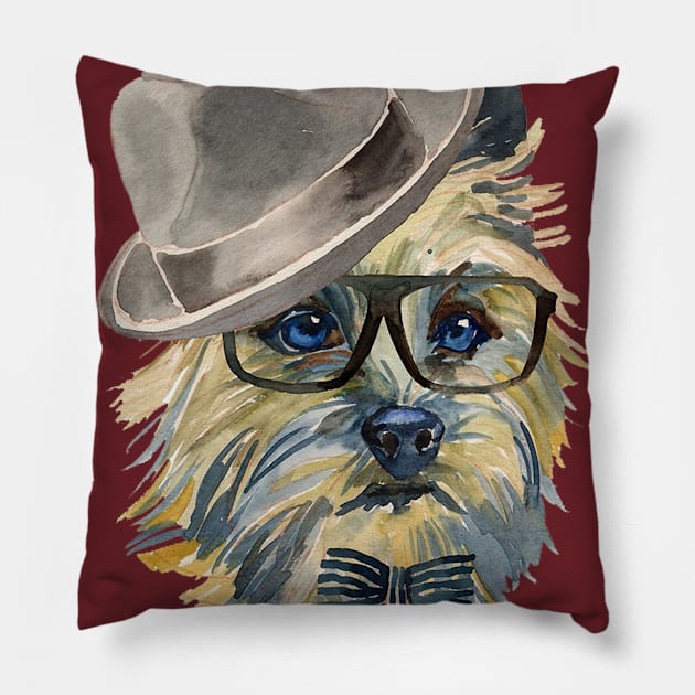 Cairn Terrier. Perfect present for mom mother dad father friend him or her Pillow by SerenityByAlex