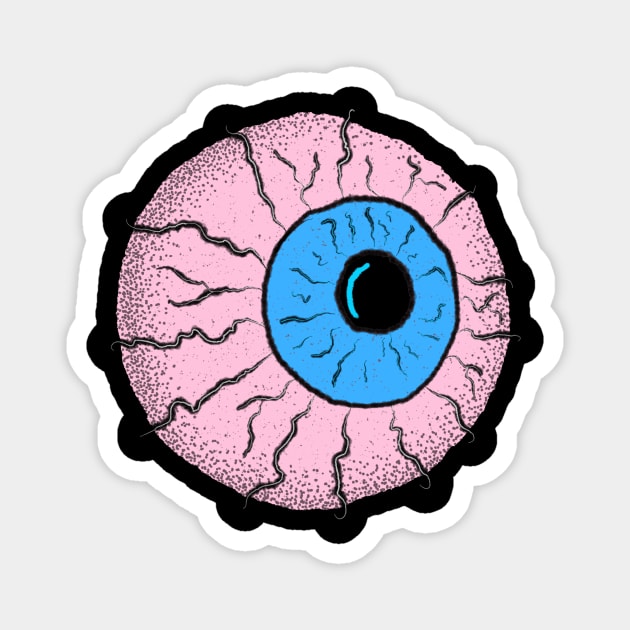 Pink Eye Magnet by IcarusPoe