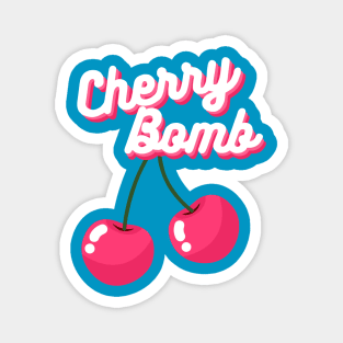 Cherry Bomb Runaways Cute Pop Art Band Music 90's Magnet