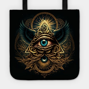 illuminati-inspired, eye Tote