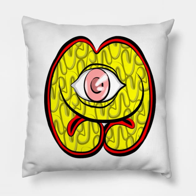 Alphabetoon #13 Pillow by Leo Pringadhy