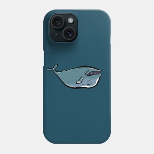the charming whale Phone Case