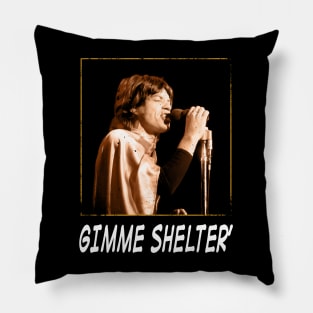 Capturing the Counterculture Shelter Retro Style Pillow