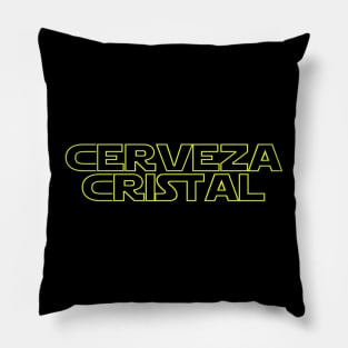 Cerveza Cristal - Yellow Outline Pillow