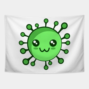 cute corona virus emoji Tapestry