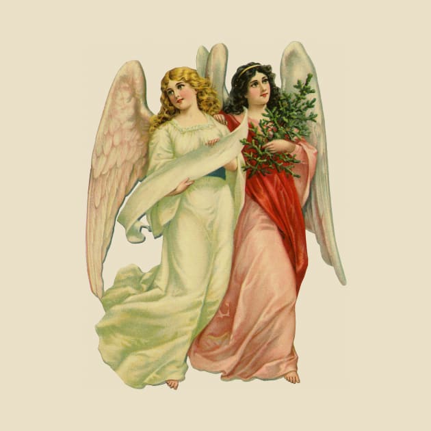 Vintage Victorian Christmas Angels by MasterpieceCafe