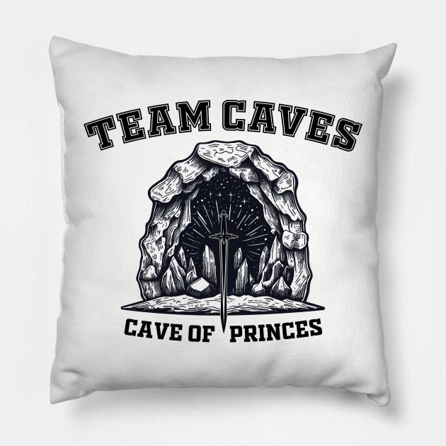 Team Caves Pillow by CrimsonHaze