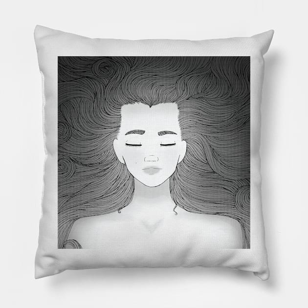 Let Your Hair Down Pillow by LaurenPatrick