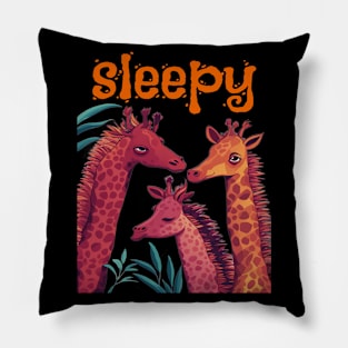 Sleepy Giraffe Pillow