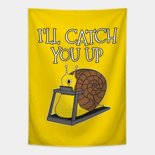 Snail Treadmill, I'll Catch You Up, Gym Funny Tapestry