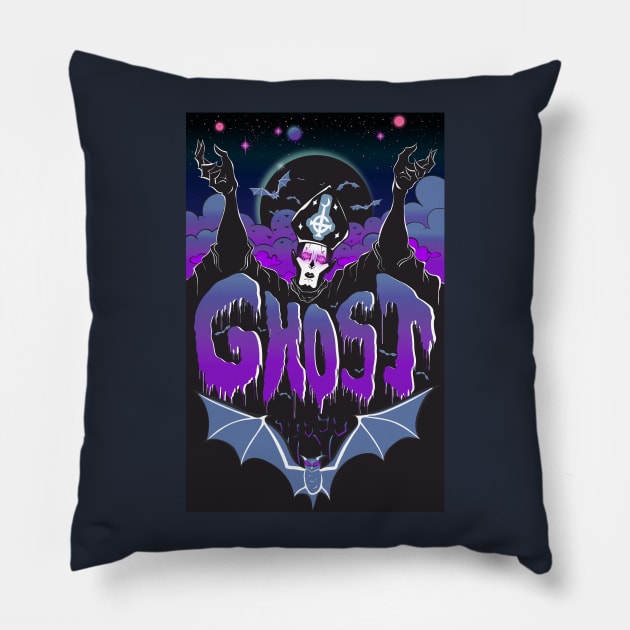 Ghost Band Poster Pillow by MajesticFatPony