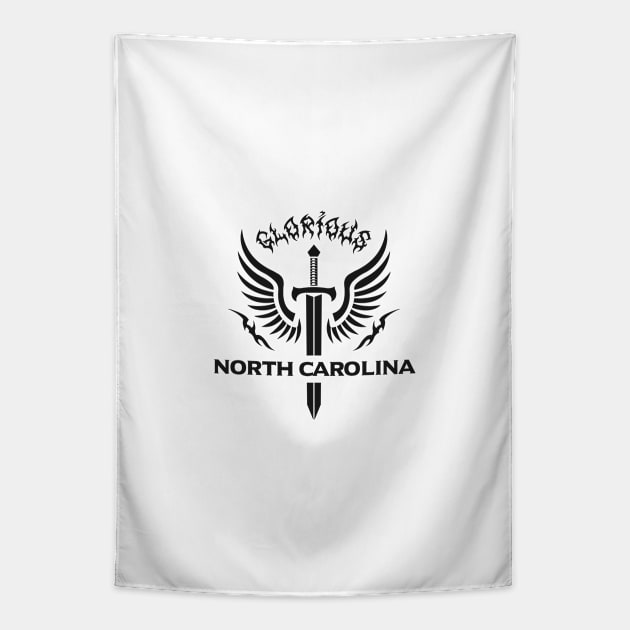 Glorious North Carolina Tapestry by VecTikSam