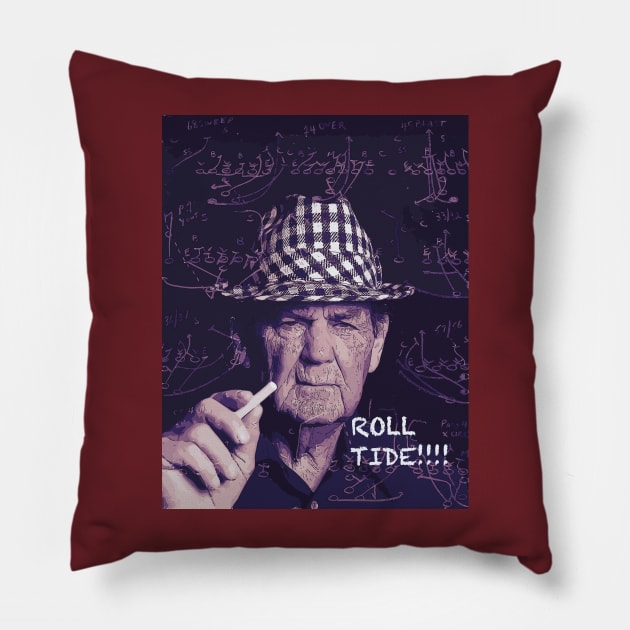 Bear Bryant Bama Pillow by ryanmpete