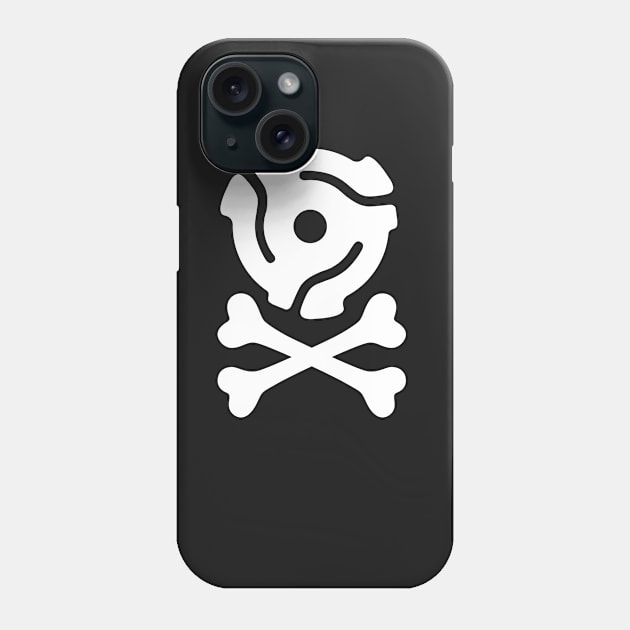 Vinyl Record Insert And Crossbones Phone Case by ANDCROSSBONES