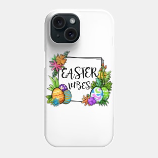 Easter Vibes Eggs Frame - Easter Day Phone Case