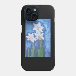 Daffodils Watercolor painting by tabitha kremesec Phone Case